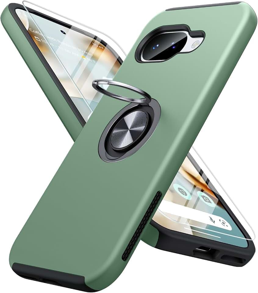 JAME for Google Pixel 10a Case with Ring Stand Shockproof Slim Phone Case