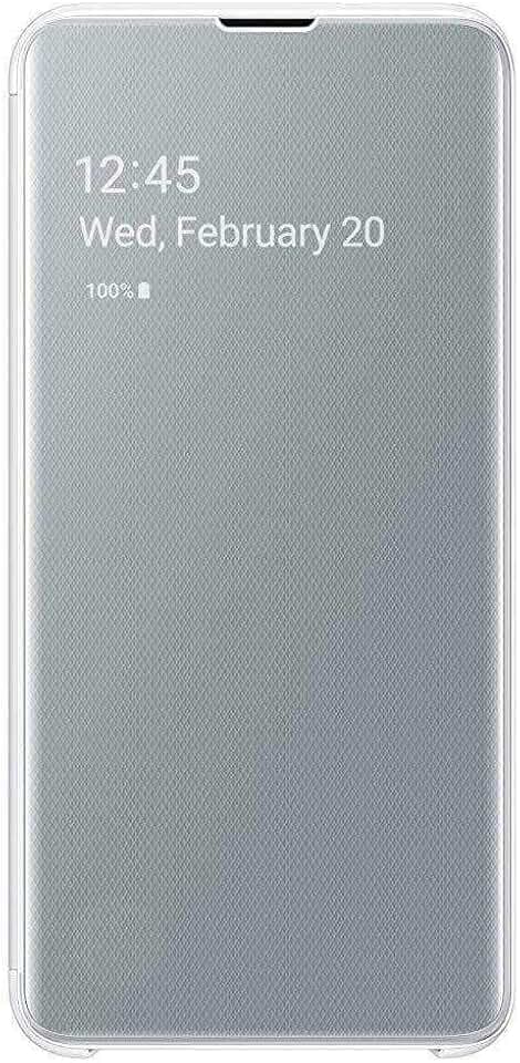 Clear View Cover für Galaxy S10e Weiß