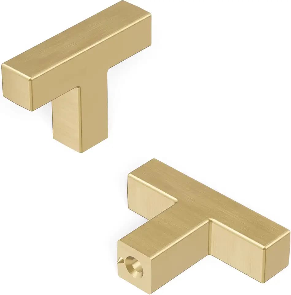 Hickory Hardware Skylight Collection T-Knob 1-5/8 Inch x 3/8 Inch Champagne Bronze Finish