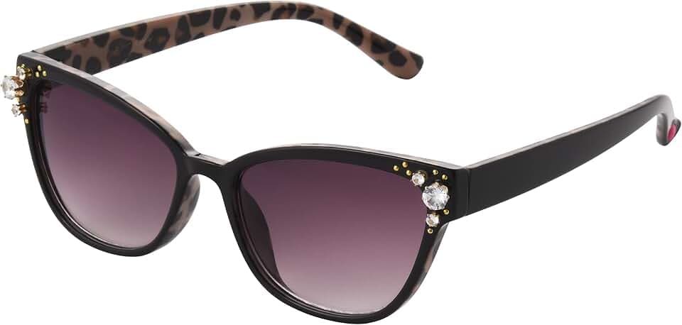 Betsey Johnson Women's Crystal Queen Cat Eye Sunglasses