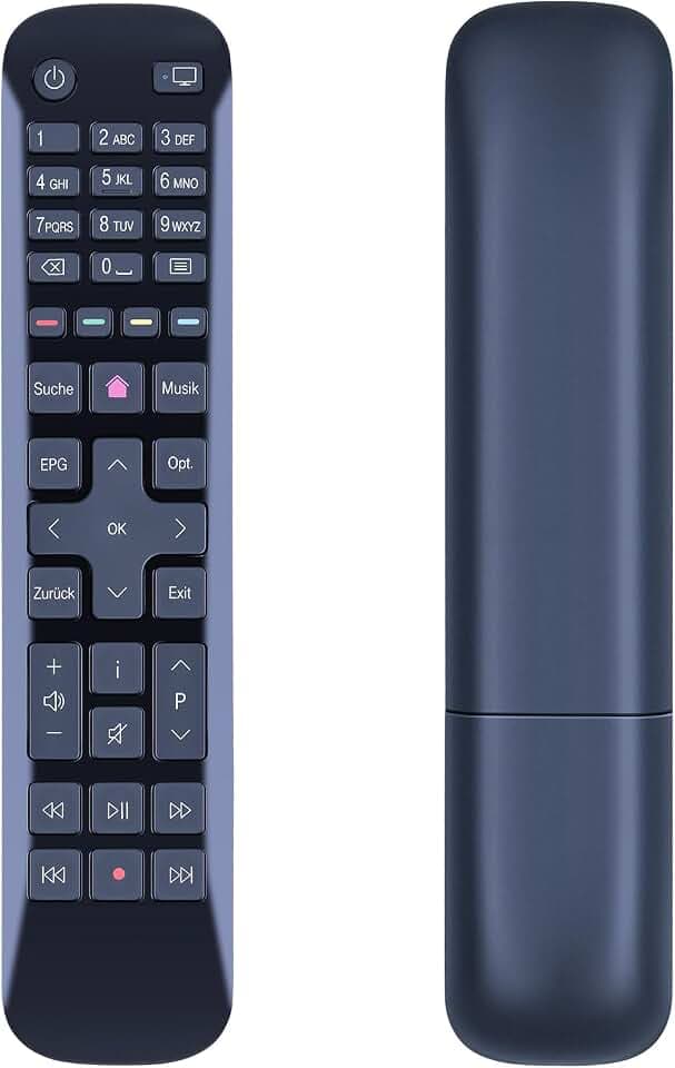 Ersatz Fernbedienung für Telekom Media Receiver MR 400/200, für T-Home Fernbedienung MR 401/201 (Schwarz)