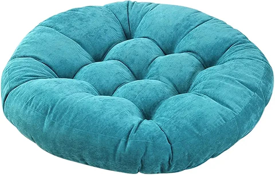 Tiita 22 Inch Floor Cushion - Round Outdoor Chair Cushion Pad with Corduroy