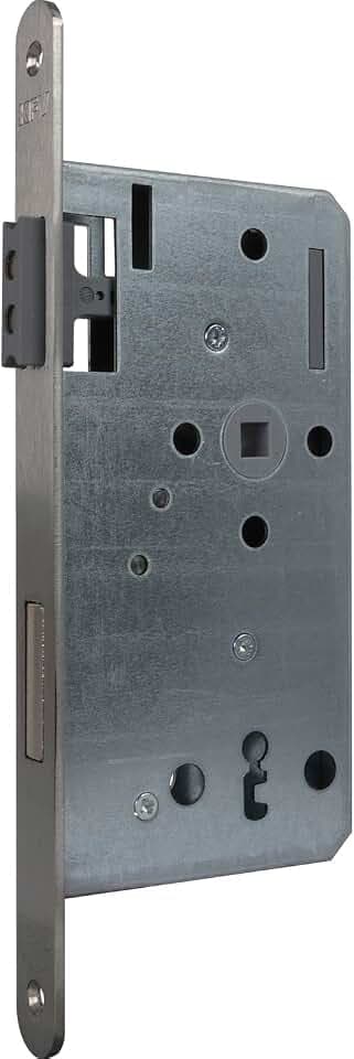 KFV Magnetfallenschloss BB 72mm - Türschloss, Einsteckschloss magnetisch DM 55 Stulp rund, Edelstahl
