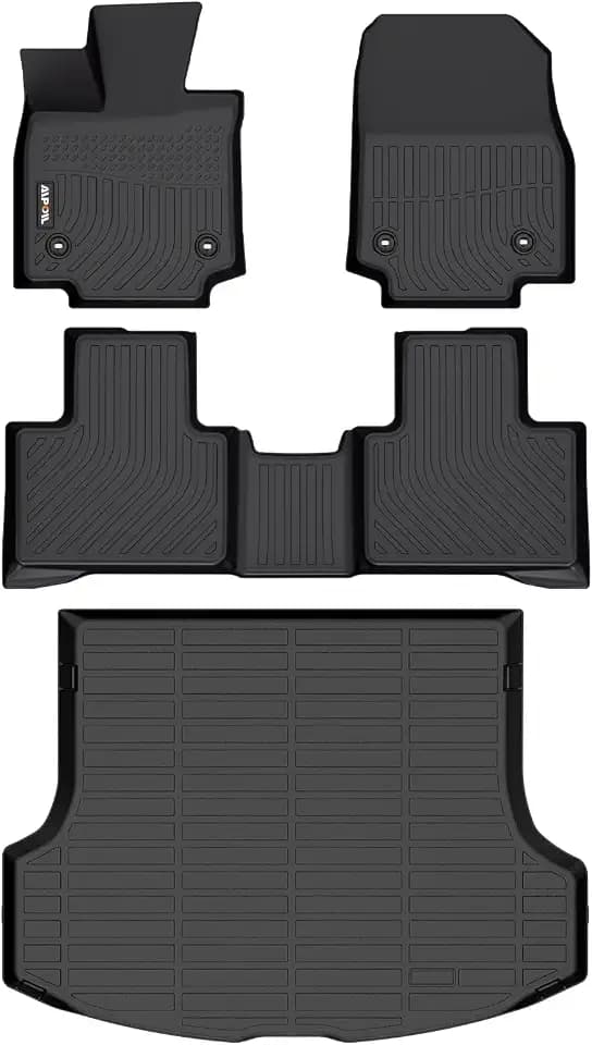 AIPOIL® Floor Mats & Cargo Liner Set for 2023-2026 Lexus RX RX350 RX350h RX500h (NOT for RX450h+ PHEV) All Weather Protection TPE Anti-Slip Automotive Full Set Custom Car Mats Accessories - Black