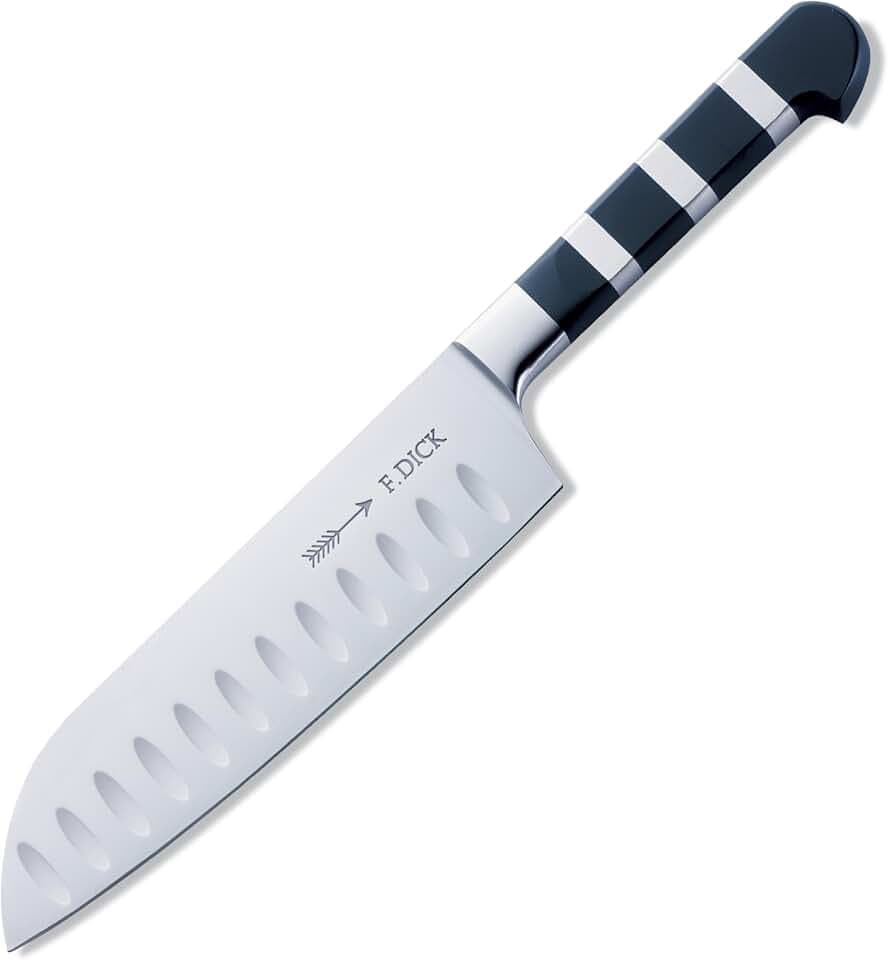 F. Dick Santoku, Küchenmesser, 1905 (Messer mit Klinge 18 cm, X50CrMoV15 Stahl, nichtrostend, 56° HRC) 8194218K