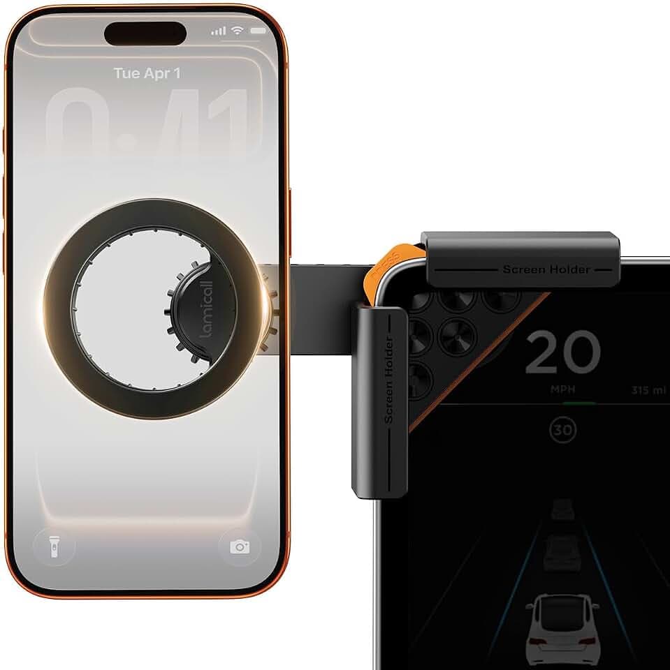 Lamicall Magnetic Phone Holder for Tesla Model 3 and Y Strongest N55 Magnet