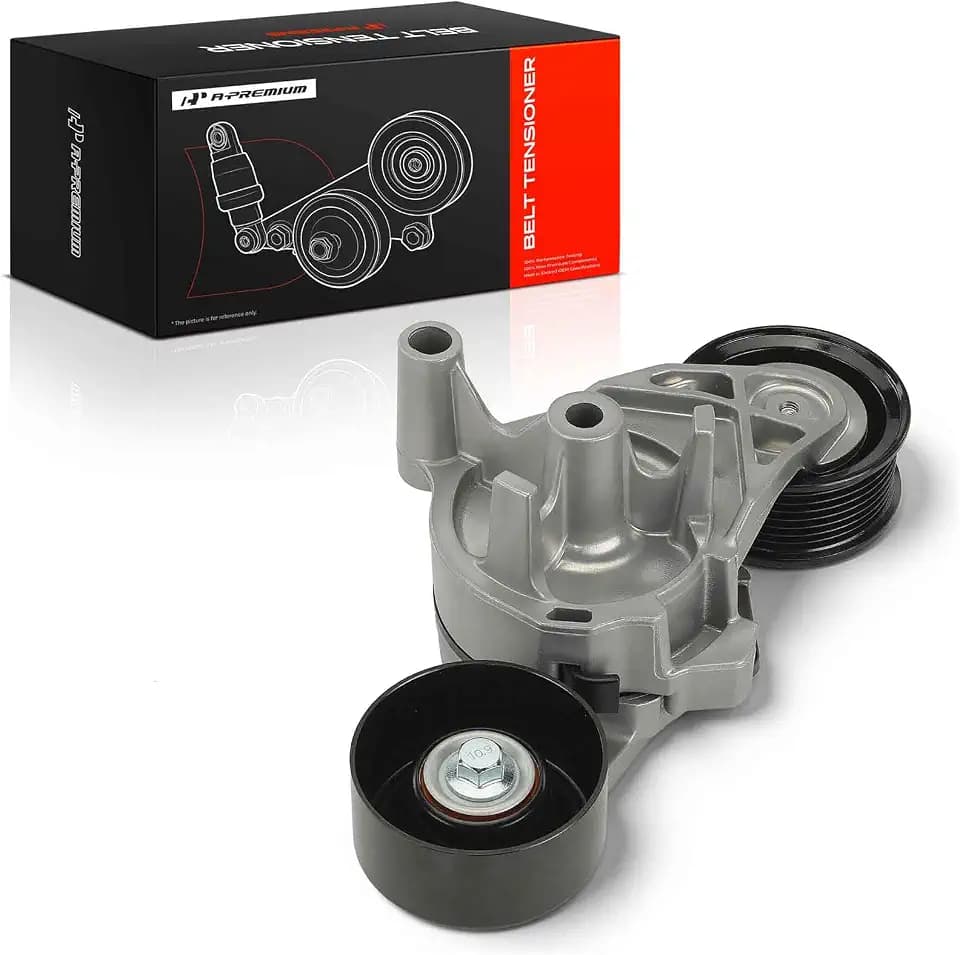 A-Premium Belt Tensioner Assembly with Pulley Compatible with Ford