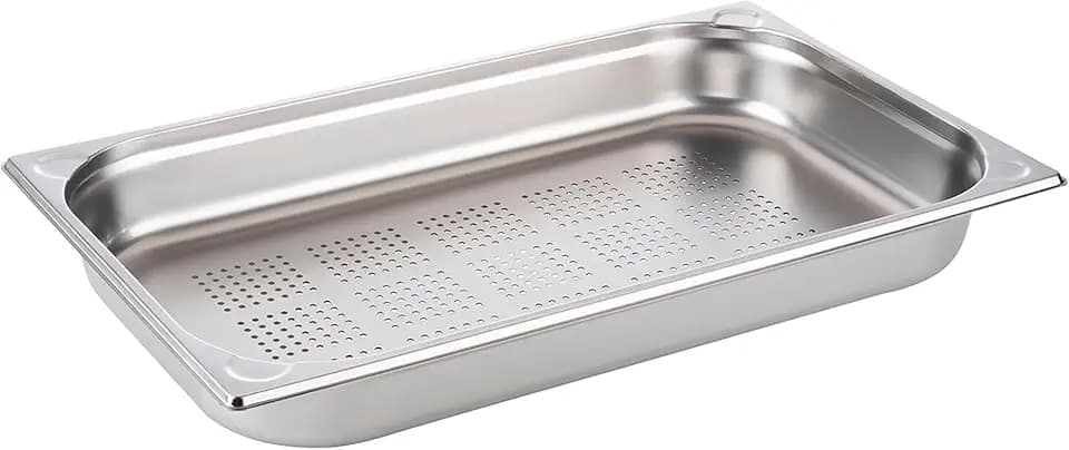 APS 81907 GN 1/1 Behälter perforiert, rostfreier Gastronormbehälter Edelstahl, Abmessungen 325 x 530 mm/Höhe 65 mm