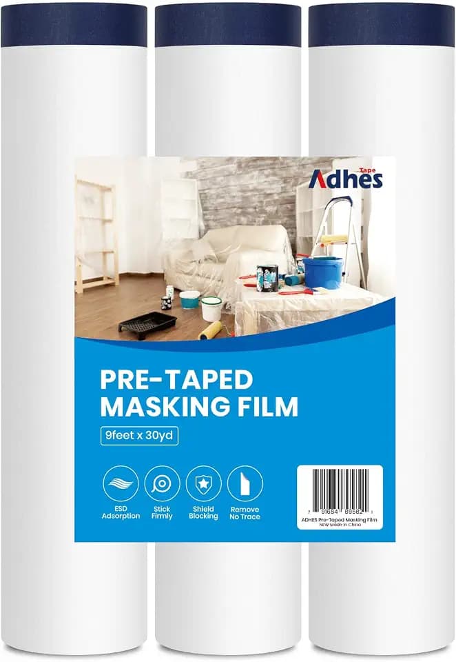 ADHES Painters Plastic with Tape