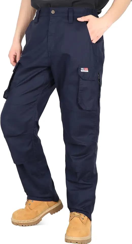 BOCOMAL Men's FR Summer Vented Cargo Pants Dura-Light Breathable Airflow