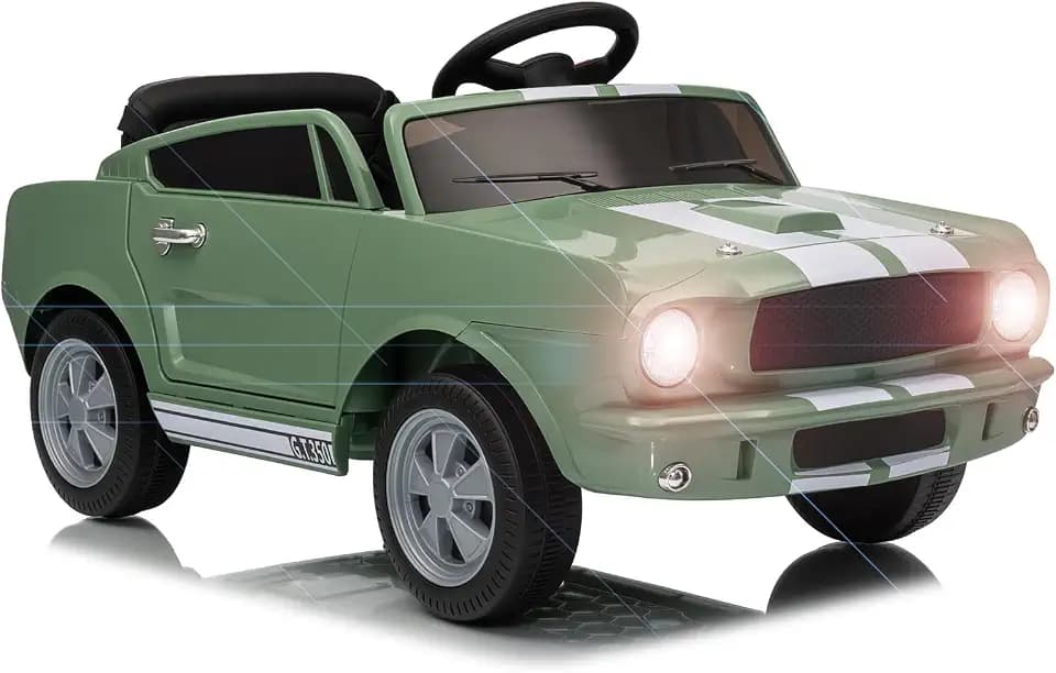 Licensed Shelby Kids Electric Vehicle | 12V Ride-On Toy with Remote Control | LED Lights, MP3, and Bluetooth | for Boys and Girls