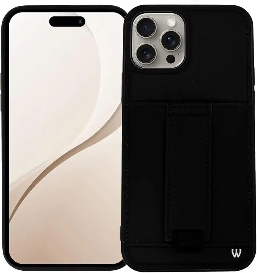 Walli Cases Wallet Phone Case for iPhone 16 Pro, Card Holder Kickstand