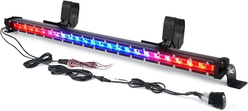 Xprite 25" LED Chase Light Bar, 1.0" Ultra-Thin Offroad Rear Chase Light