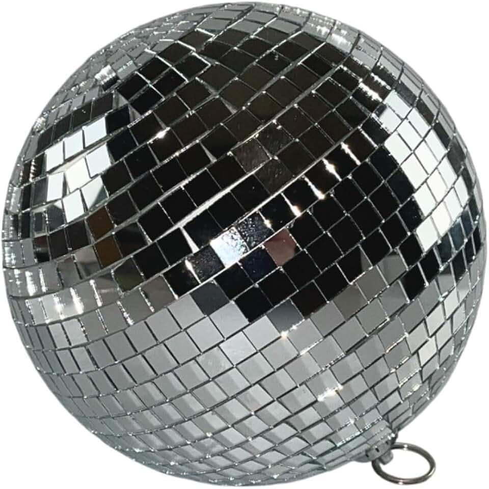 Spiegelkugel 15 cm – Hochwertige Discokugel mit Echtglasfacetten für Party- und Dekorationszwecke - Mirrorball