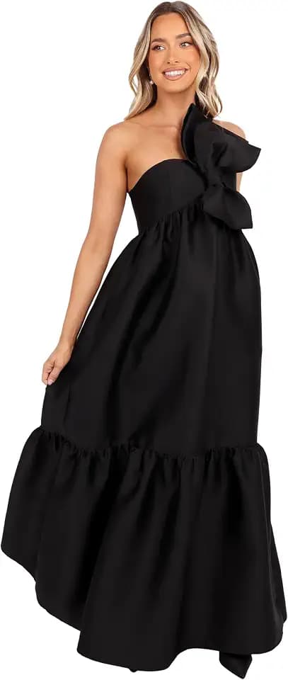 Petal & Pup Women's Betina Bow Front Maxi Dress