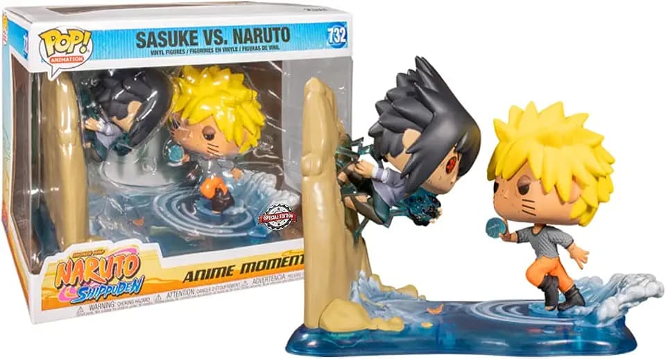 Funko Pop! Naruto Shippuden Naruto Vs Sasuke Exclusive Anime Moments