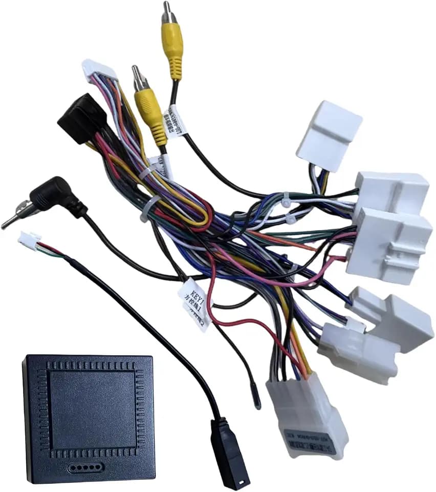 Car Stereo Radio Wiring Harness for Toyota Camry Corolla RAV4 Prado Fortuner Highlander Tundra Yaris, 16PIN Power Cable Adapter with JBL Amplifier Backup Camera Steering Wheel Control CANBUS