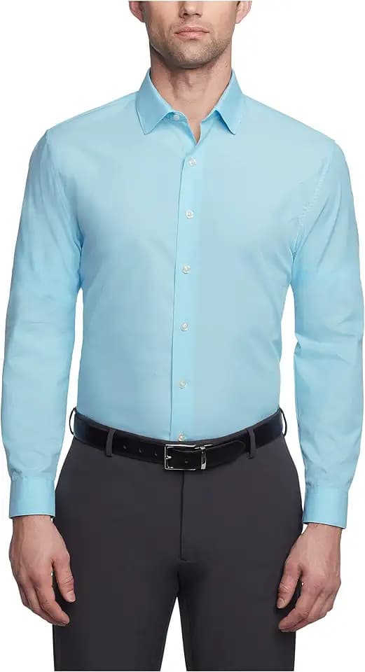 Kenneth Cole Unlisted Men's Slim Fit Solid Dress Shirt - Amazon Exclusive