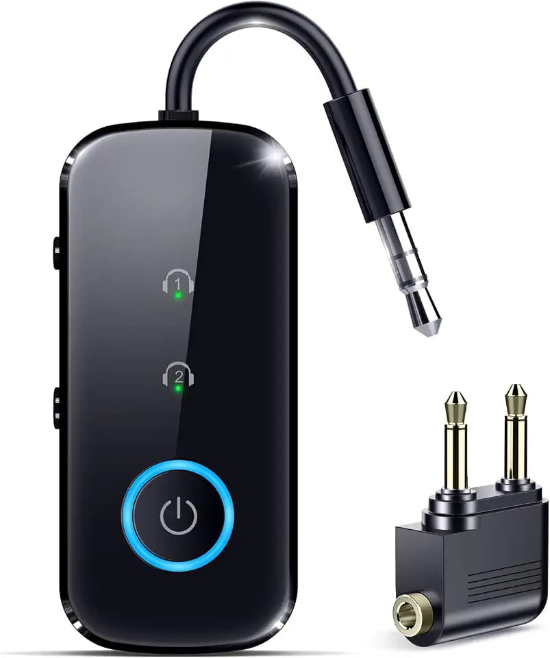 Ultra Pro Bluetooth Transmitter Receiver, Wireless Adapter for Airplane/TV