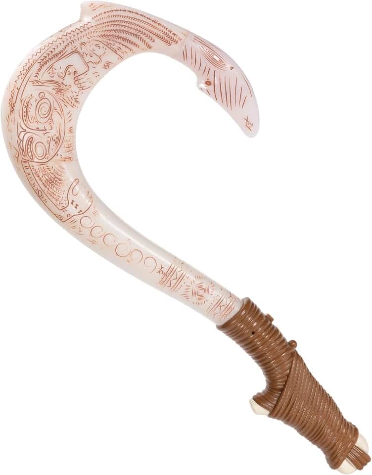 Disney Vaiana 2 Maui´s magischer Fischhaken von Jakks Pacific, 50 cm lang mit Licht- und Soundeffekte, für Rollenspiele, offizielles Lizenzprodukt, ab 3 Jahre, Beige