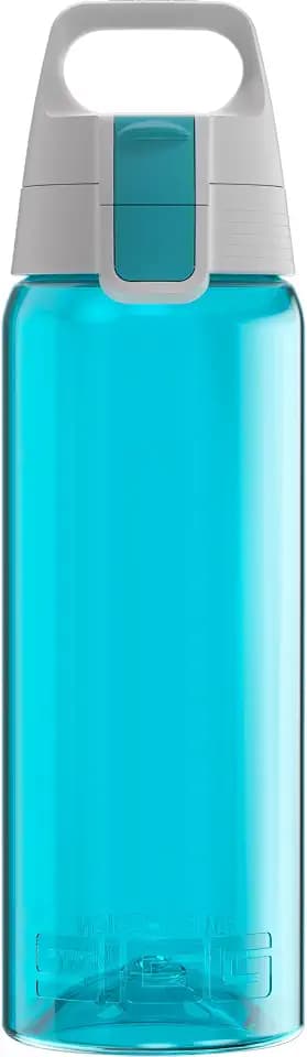 Sigg Total Color Aqua, Sport Trinkflasche, 0.6 L, Tritan, BPA frei, Aqua
