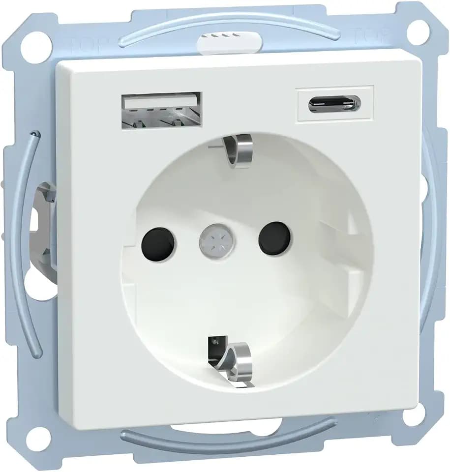 Schneider Electric Merten Schuko-USB-Steckdose, MEG2367-0325