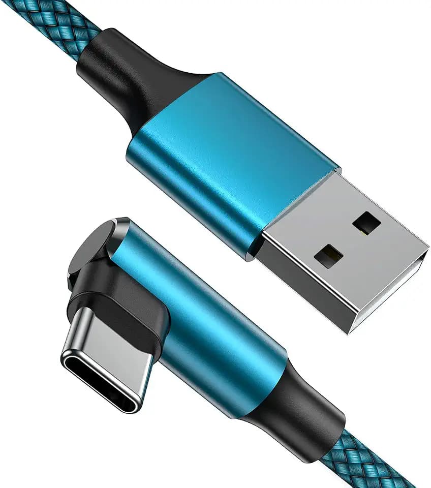 geekboy USB C Cable, Right Angle Type c Charger [2-Pack 10ft]