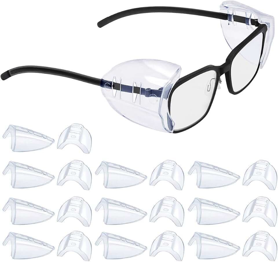 2/4/6/10 Pairs Safety Glasses Side Shields for Eye Protection (10)