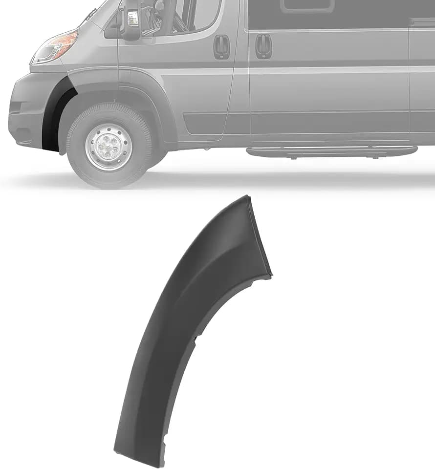 HECASA Bumper Molding Trim Fender Flare Compatible with 19-22 Ram Promaster
