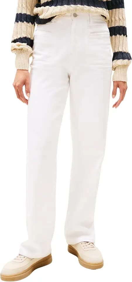 Tommy Hilfiger Damen Gerade DNM White Relaxed Straight Hw Ww0ww45677