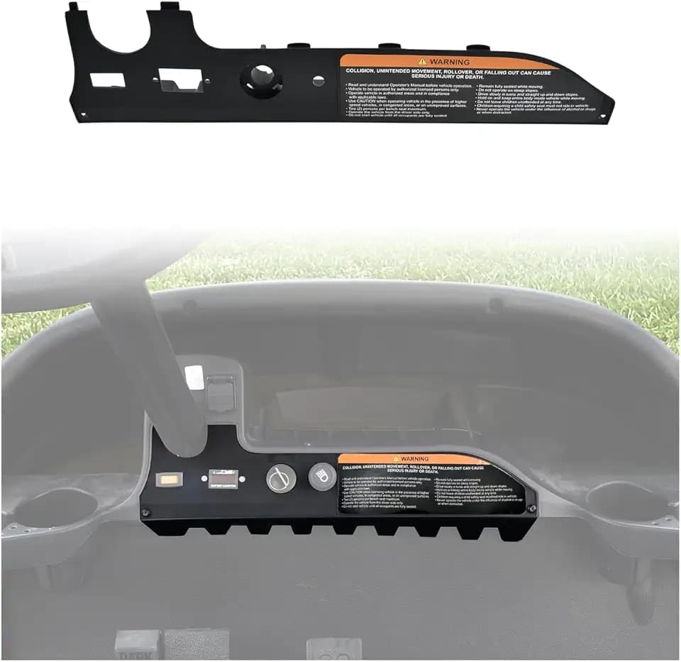 SAUTVS Instrument Panel Dash Cover for Club Car Tempo Electric Golf Cart
