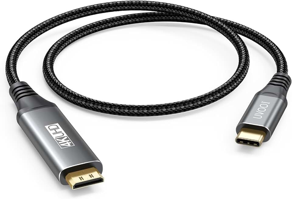 Short USB C to Mini HDMI Cable 2FT(NOT HDMI), 4K@60Hz High Speed