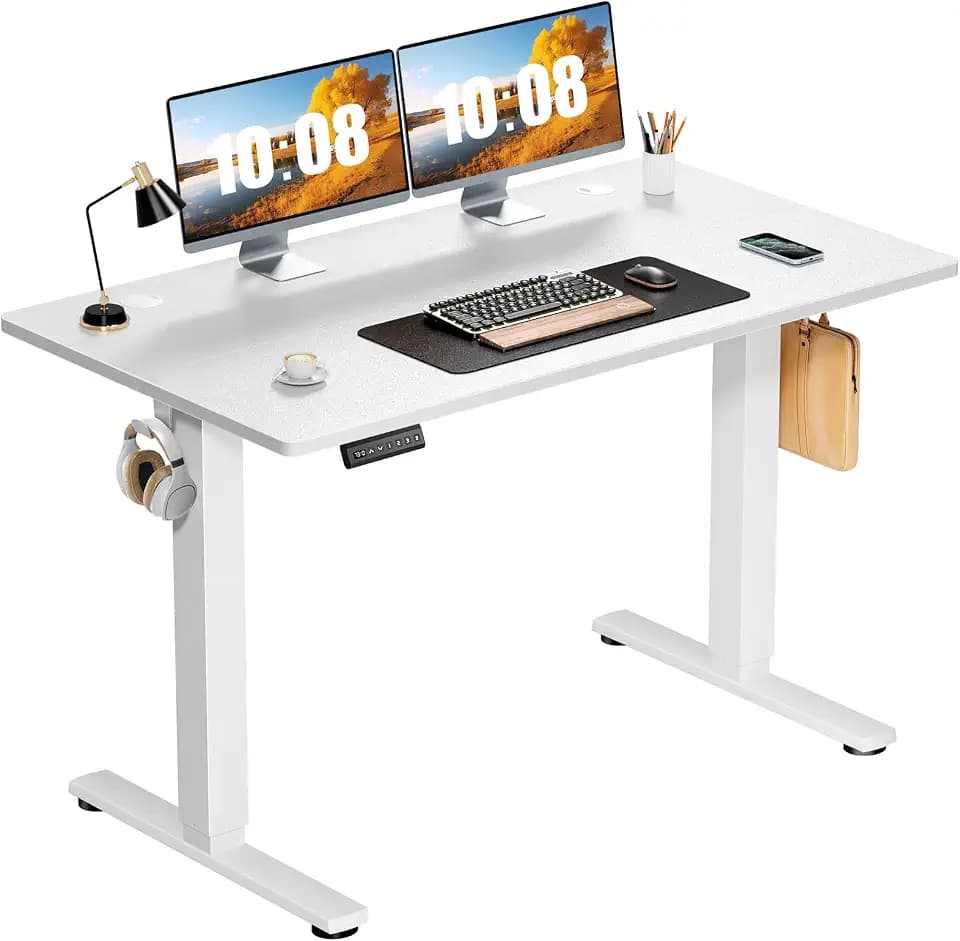 Sweetcrispy Electric Standing Desk, Computer Desk, 48x24 Inch