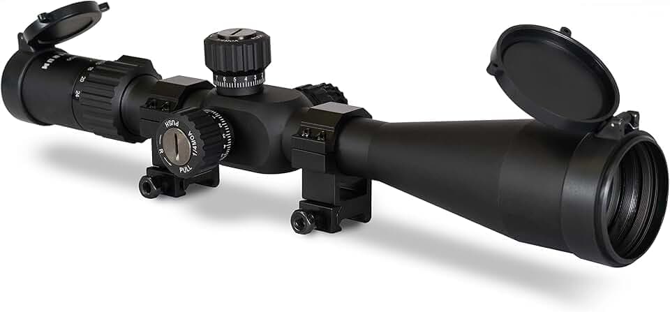 Monstrum G3 6-24x50 First Focal Plane FFP Rifle Scope with Illuminated MOA Reticle and Adjustable Objective