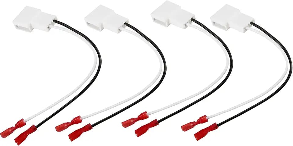 4 Pack 72-8104 Speaker Harness Adapter Compatible with Toyota Tacoma Camry