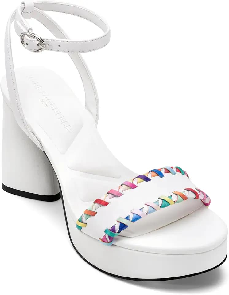 KARL LAGERFELD Women's Everyday Cushioned Insole Haden - Platform Ankle Sandal