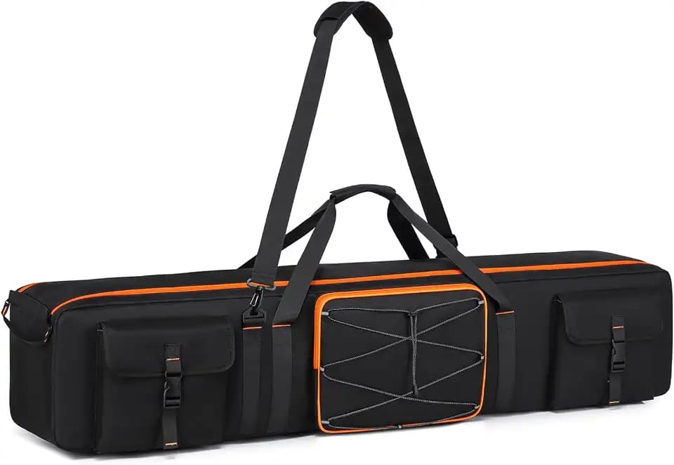 Tripod Carrying Case,50 Inch Tripod Light Stand and Photography Lighting Kit Bag,Photo Studio Equipment Large Carrying Bag with Removable Padding,for Tripods,Monopods,Speaker Stands,Mic Stand