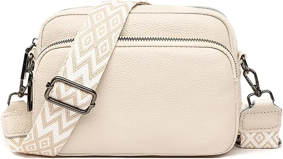 VODIU Crossbody Bags for Women Purses Handbags Leather Shoulder Bag with Guitar Strap Cross Body Bag for Woman Trendy Purse