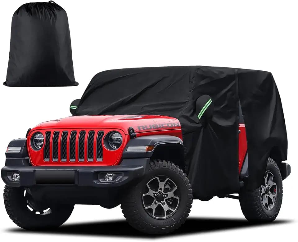 Cab Cover for Jeep Wrangler 2 Door 1987-2025 & Top Off Waterproof Windproof