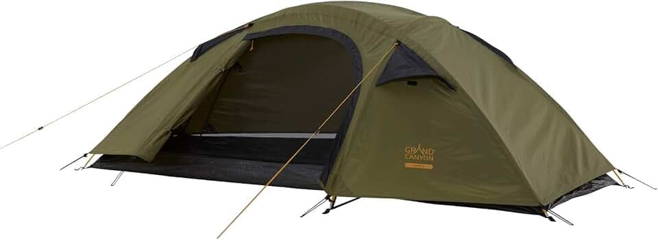 Grand Canyon APEX 1 - Kuppelzelt für 1-2 Personen | Ultra-leicht, wasserdicht, kleines Packmaß | Zelt für Trekking, Camping, Outdoor | blau oder Oliv-grün