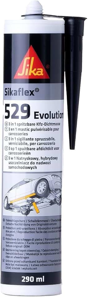 SIKA - Karosserie-Dichtstoff - Sikaflex 529 Evolution - Schwarz - 290ml