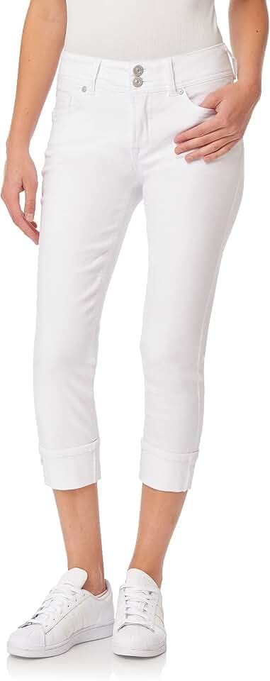 WallFlower Luscious Curvy Cropped Jeans for Women
