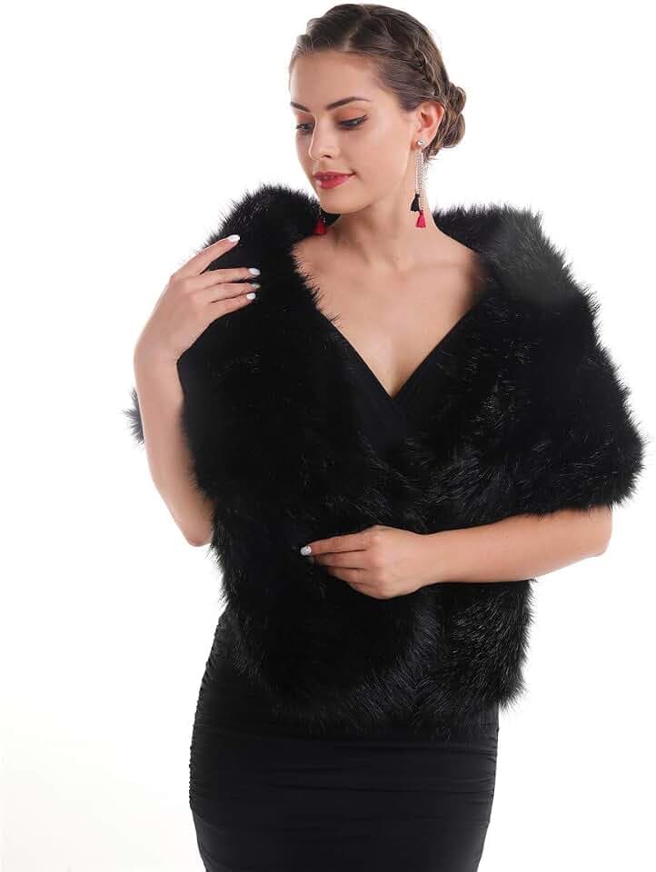Kunstfell-Stola für Damen / Brautschmuck / langer Umhang / Kragen / Schal, für Hochzeit / Party, Winter-Accessoire