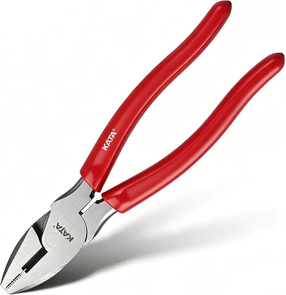 KATA 8-Inch Linesman Pliers, Combination Wire Cutter, Gripping & Twisting