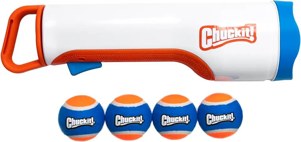 Chuckit! Cannon 16M Dog Ball Launcher, 16 Inch Size, Includes 4 Balls Total