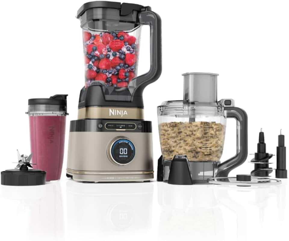 Ninja 3-in-1 Detect Power Blender Processor Pro, Stone Gold, TB401EUSTGD