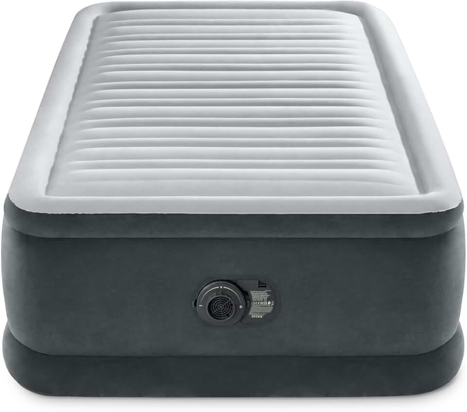 Intex Twin Comfort-Plush Luftbett mit Fiber-Tech RP, aufgeblasene Größe: 99 cm x 191 cm x 46 cm (64412ND)