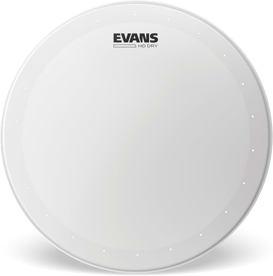 Evans HD Dry Coated Schlagfell B16HDD 16 Zoll | Evans HD Dry Felle bieten fokussierten Klang, kontrollierte Obertöne, schnelle Ansprache und langlebige beschichtete.