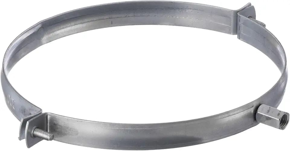 8 Inch Pipe Clamp - Pipe Hanger for Ventilation Duct Connection to the Wall or Ceiling - Metal Duct Clamp - Tube Support Mounting Brackets - Thread M8/M10