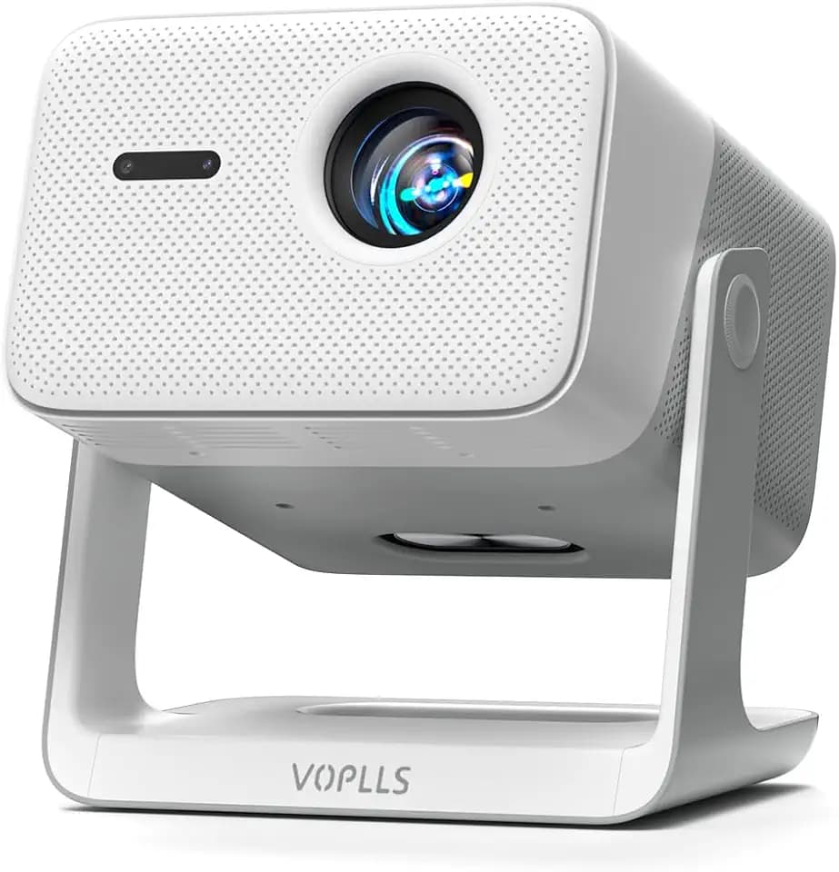 【650 ANSI Official Licensed Google TV】4K Smart Projector with WiFi and Bluetooth, VOPLLS Outdoor Projectors with Dolby/Auto Focus, Portable Movie Phone Wireless Gaming Wifi Proyector for Bedroom/Home